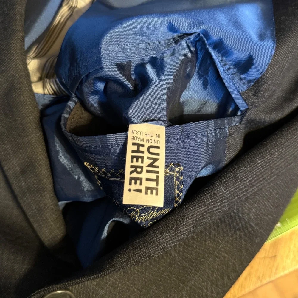 Brooks Brothers Blazer Custom Tailored Vintage USA‎ Union made Plaid Wool 55 L